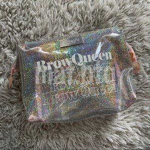 Benefit Brow Queen Holographic Makeup Bag